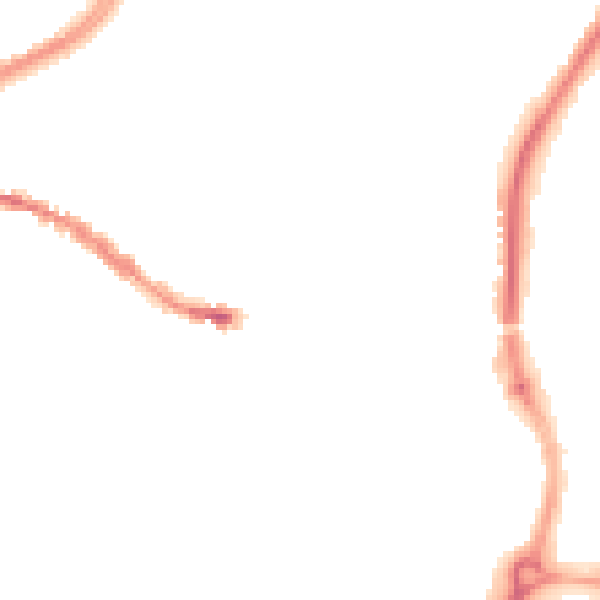 Night-time road noise heatmap for SP1 1EU