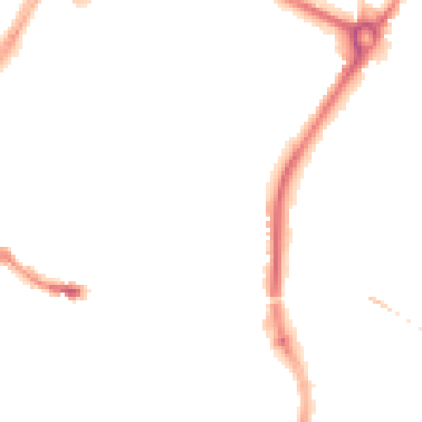 Night-time road noise heatmap for SP1 1FD