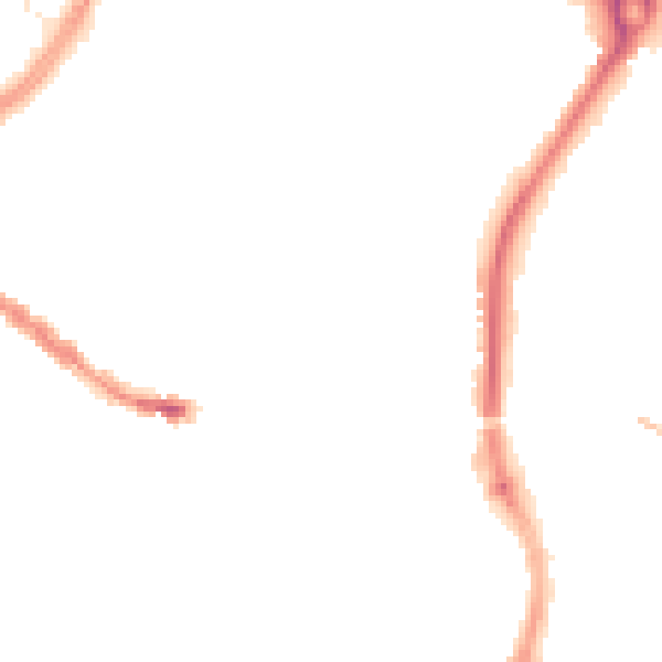 Night-time road noise heatmap for SP1 1HB