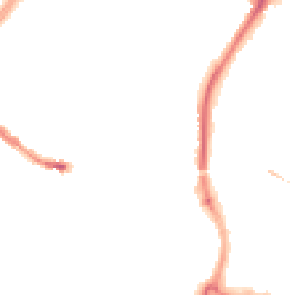 Night-time road noise heatmap for SP1 1HE