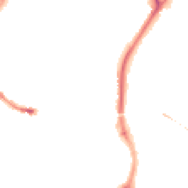 Night-time road noise heatmap for SP1 1HG