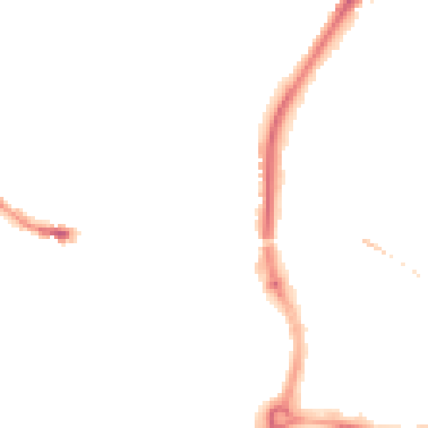 Night-time road noise heatmap for SP1 1HJ