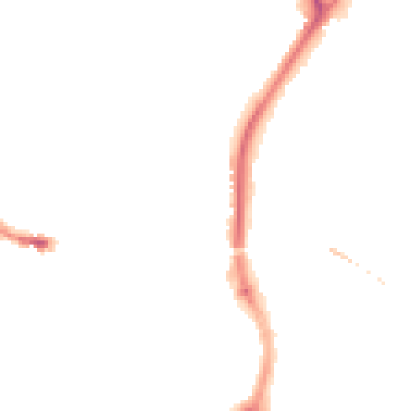 Night-time road noise heatmap for SP1 1HL