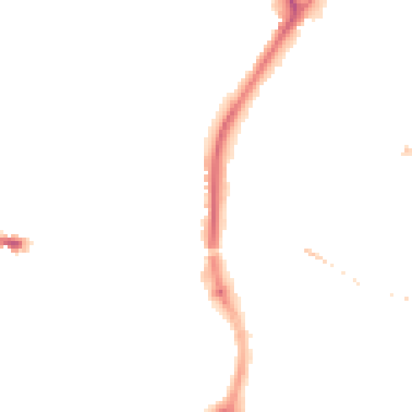 Night-time road noise heatmap for SP1 1HS