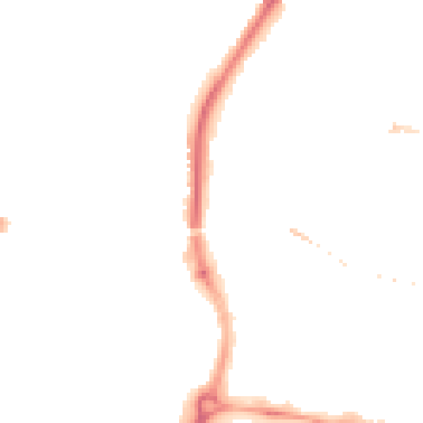 Night-time road noise heatmap for SP1 1HU