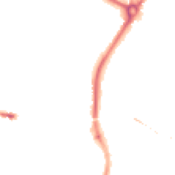 Night-time road noise heatmap for SP1 1JE
