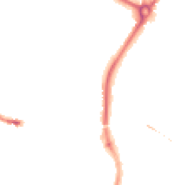 Night-time road noise heatmap for SP1 1JF