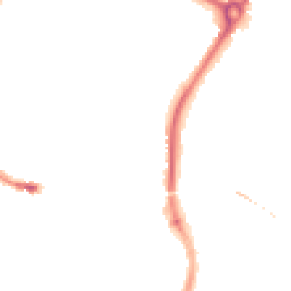 Night-time road noise heatmap for SP1 1JJ