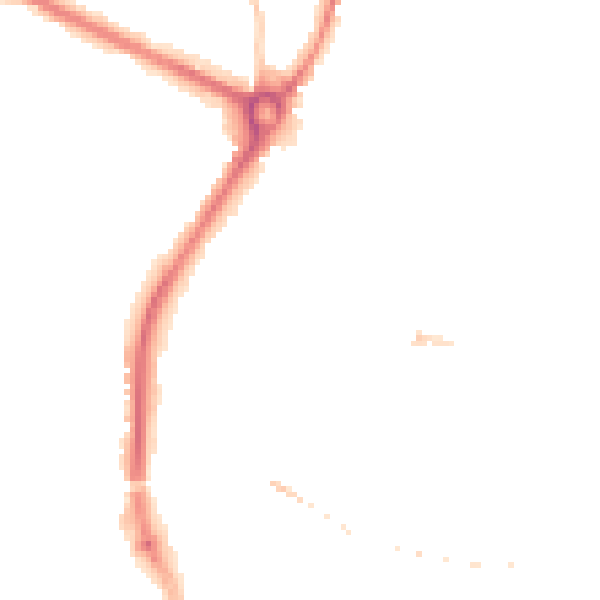 Night-time road noise heatmap for SP1 1JY