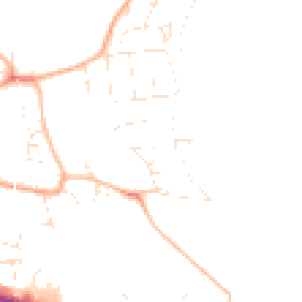 Daytime road noise heatmap for SP1 1NT