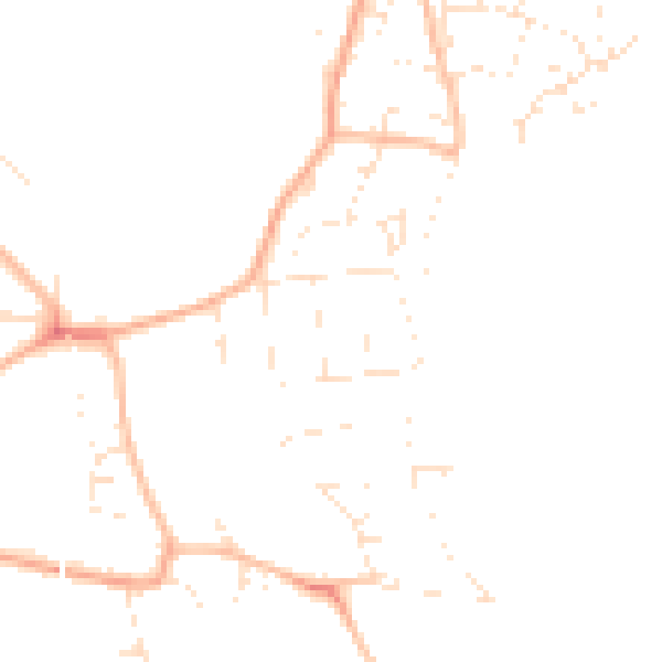 Daytime road noise heatmap for SP1 1PF