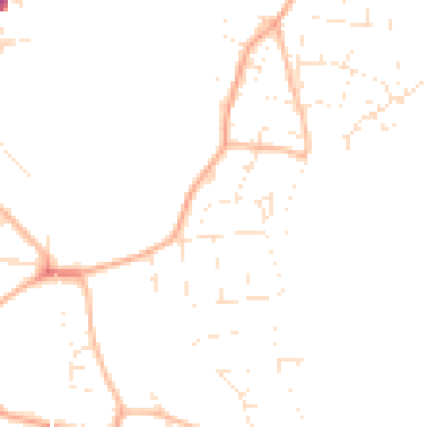 Daytime road noise heatmap for SP1 1PJ