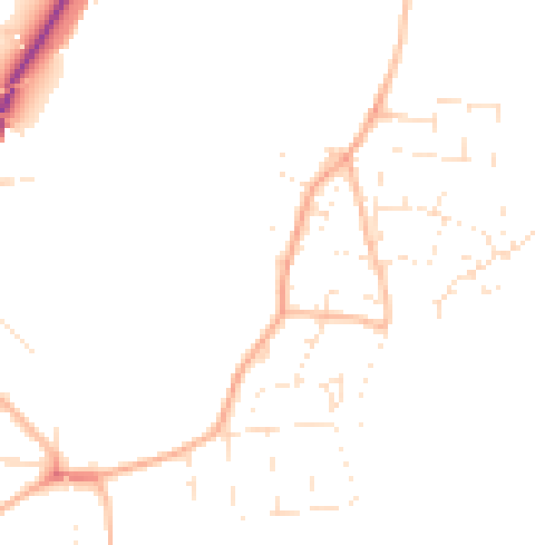 Daytime road noise heatmap for SP1 1QF