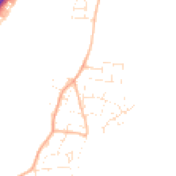 Daytime road noise heatmap for SP1 1RH