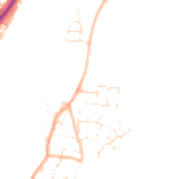 Daytime road noise heatmap for SP1 1SB