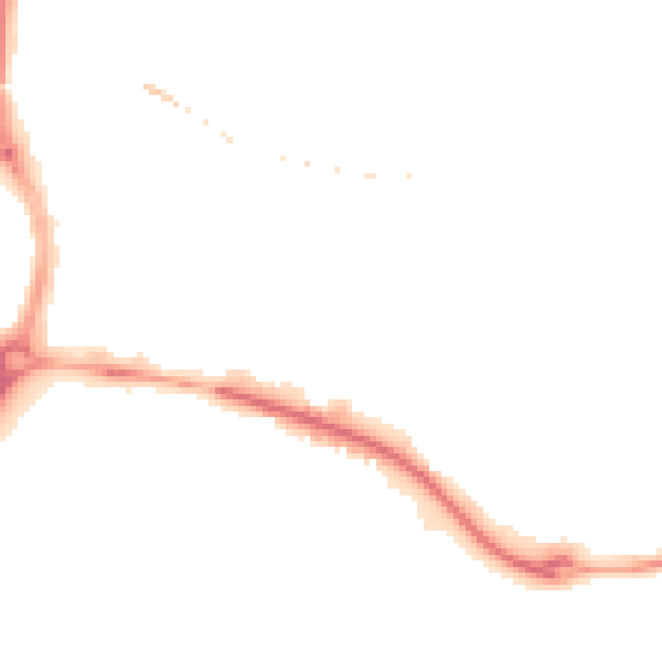 Night-time road noise heatmap for SP1 2ET