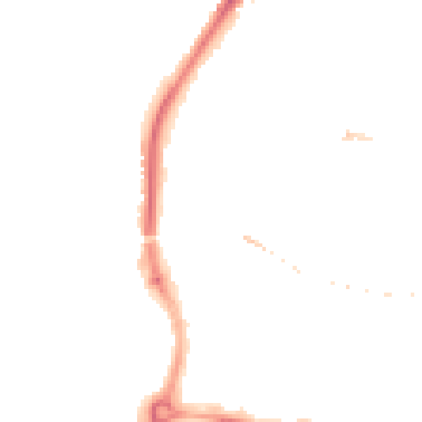 Night-time road noise heatmap for SP1 2FH