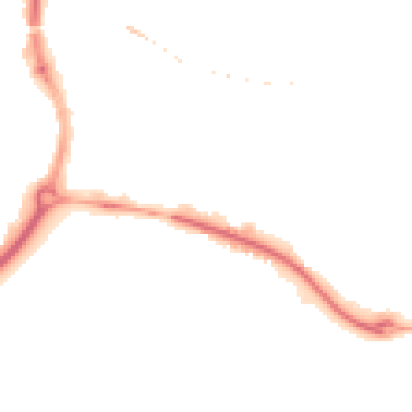Night-time road noise heatmap for SP1 2JU