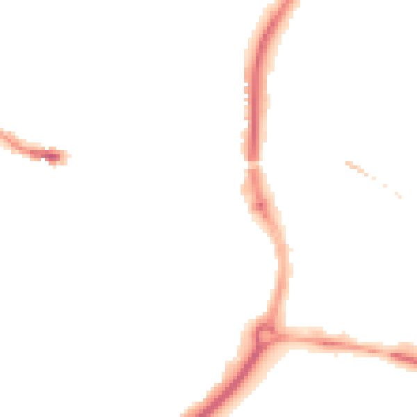 Night-time road noise heatmap for SP1 2LJ