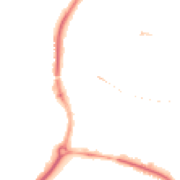 Night-time road noise heatmap for SP1 2QP