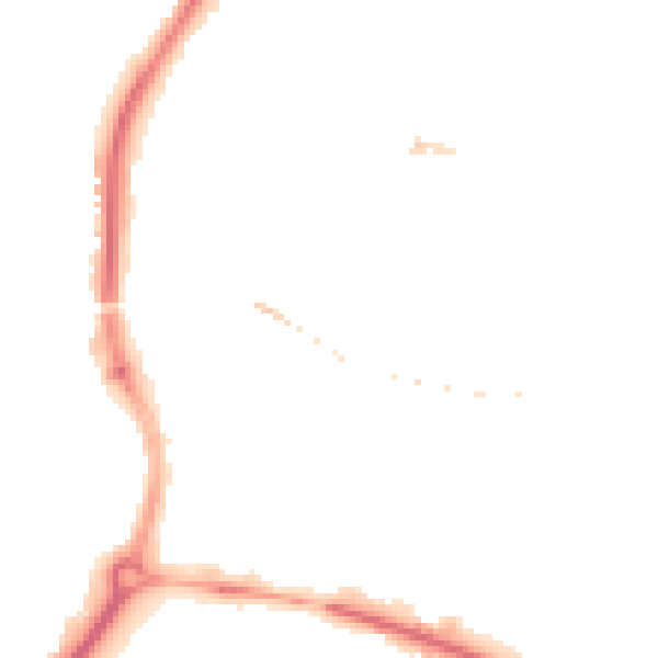 Night-time road noise heatmap for SP1 2RX