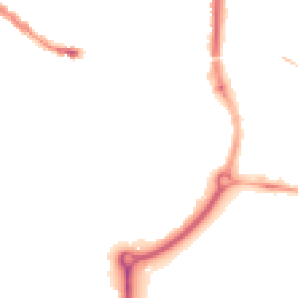 Night-time road noise heatmap for SP1 2SH
