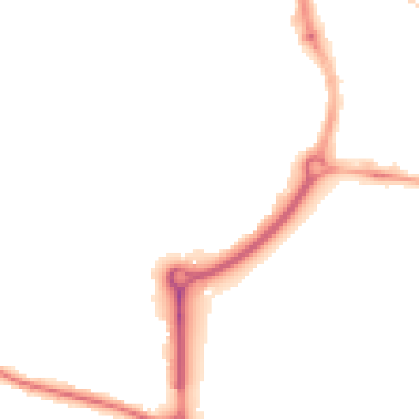 Night-time road noise heatmap for SP1 2SQ
