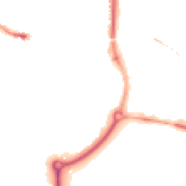 Night-time road noise heatmap for SP1 2SX