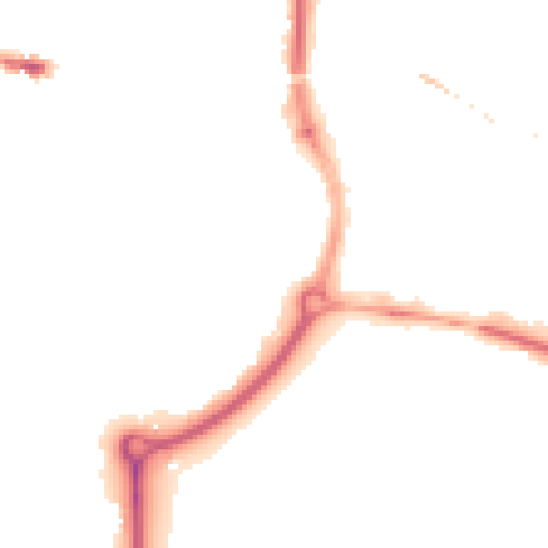 Night-time road noise heatmap for SP1 2SY