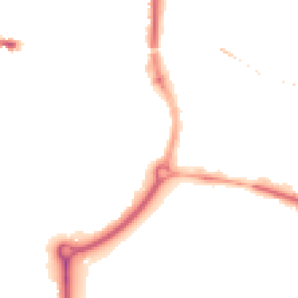Night-time road noise heatmap for SP1 2TG