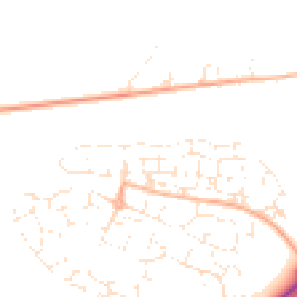 Daytime road noise heatmap for SP1 3BD
