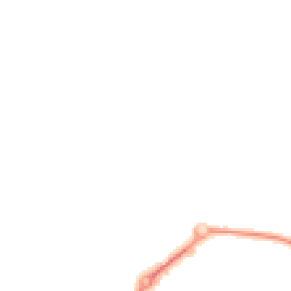 Night-time road noise heatmap for SP1 3DF