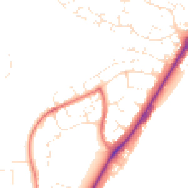 Daytime road noise heatmap for SP1 3DT