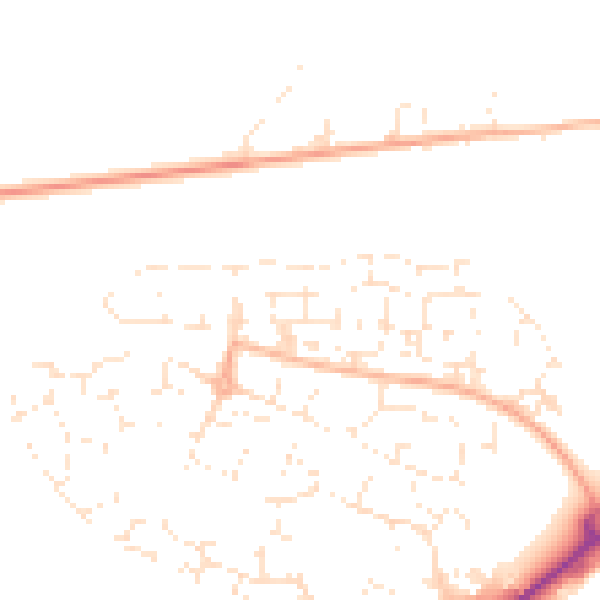 Daytime road noise heatmap for SP1 3FU