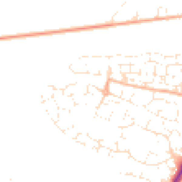 Daytime road noise heatmap for SP1 3GD