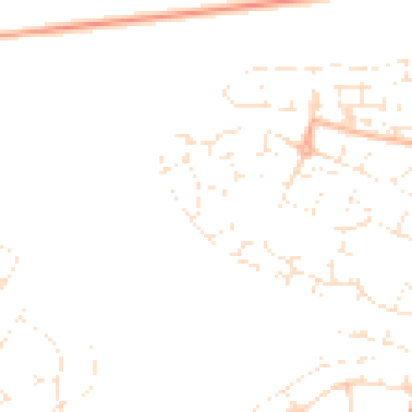 Daytime road noise heatmap for SP1 3GH