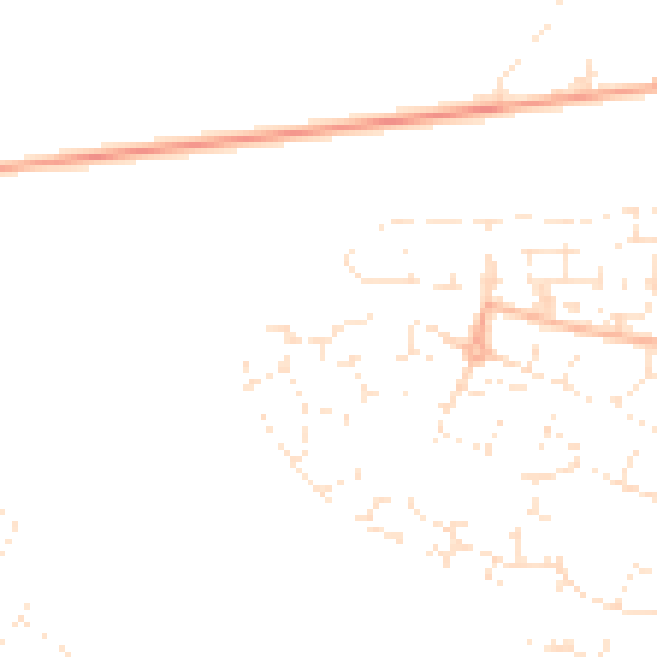 Daytime road noise heatmap for SP1 3GN
