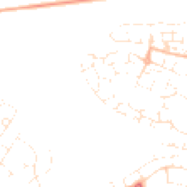 Daytime road noise heatmap for SP1 3GQ