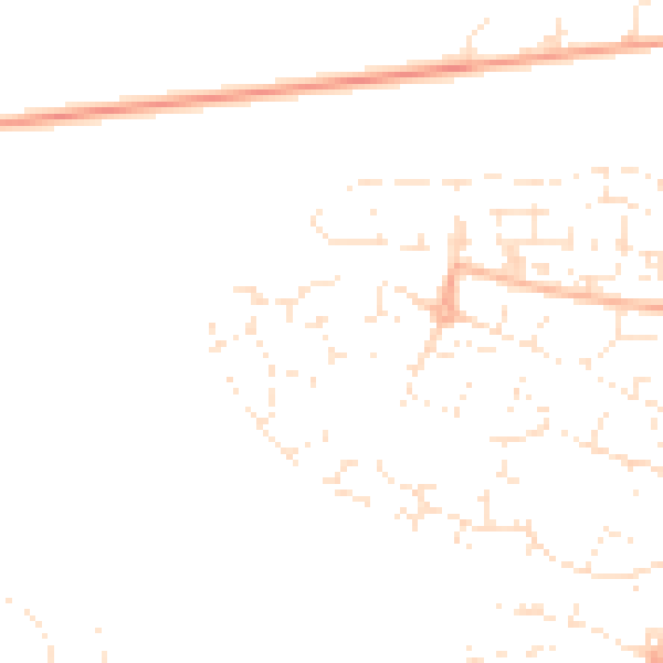 Daytime road noise heatmap for SP1 3GT