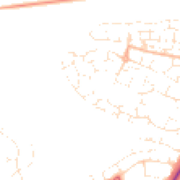 Daytime road noise heatmap for SP1 3GY