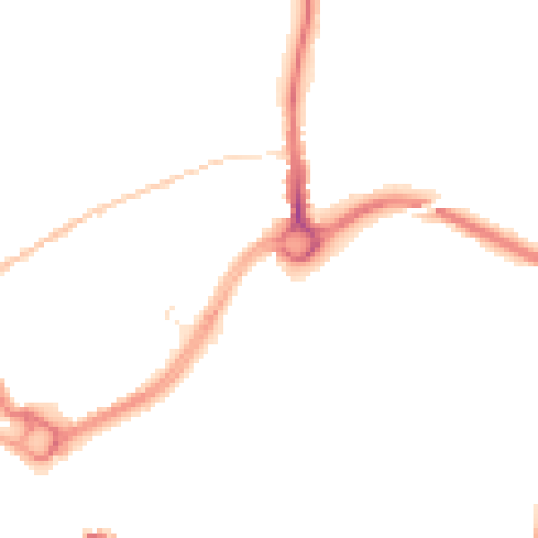 Night-time road noise heatmap for SP1 3LT