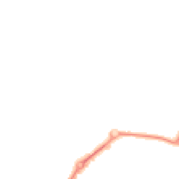 Night-time road noise heatmap for SP1 3PD
