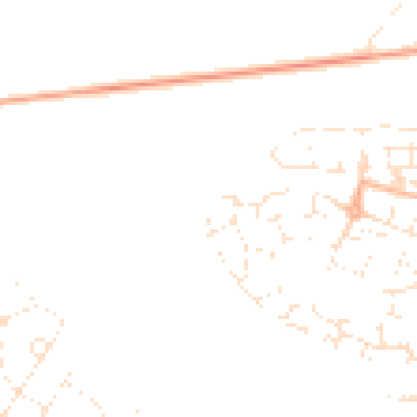 Daytime road noise heatmap for SP1 3WB