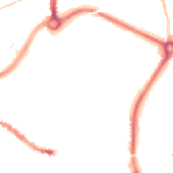 Night-time road noise heatmap for SP1 3YF