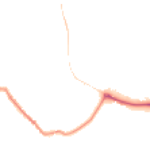 Night-time road noise heatmap for SP2 0AL