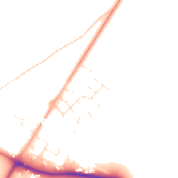 Daytime road noise heatmap for SP2 0FH