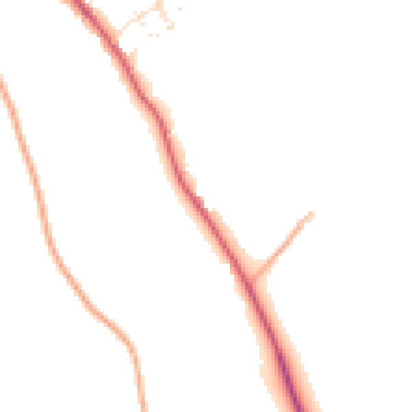 Daytime road noise heatmap for SP2 0QE