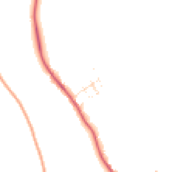 Daytime road noise heatmap for SP2 0QR