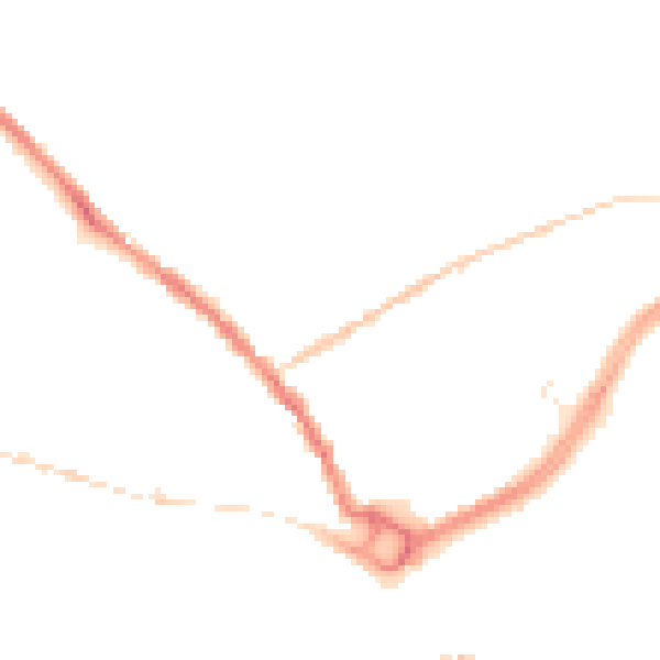 Night-time road noise heatmap for SP2 7DA