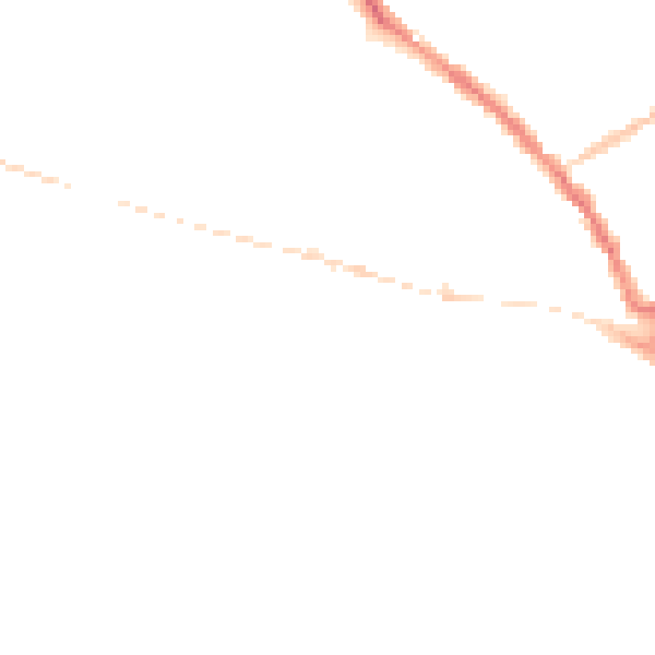 Night-time road noise heatmap for SP2 7EW